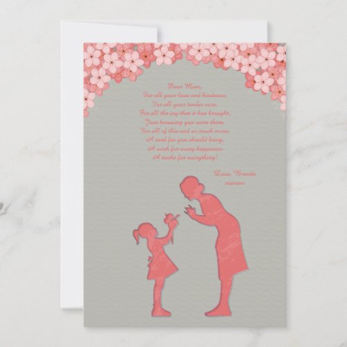 Mother and Daughter Greeting Card