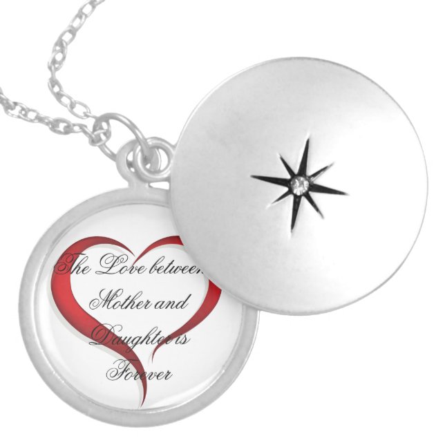 Mother and Daughter Locket Necklace (Front)