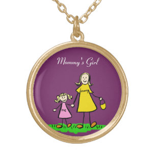 Mother and Daughter Mommy's Girl Custom Necklace