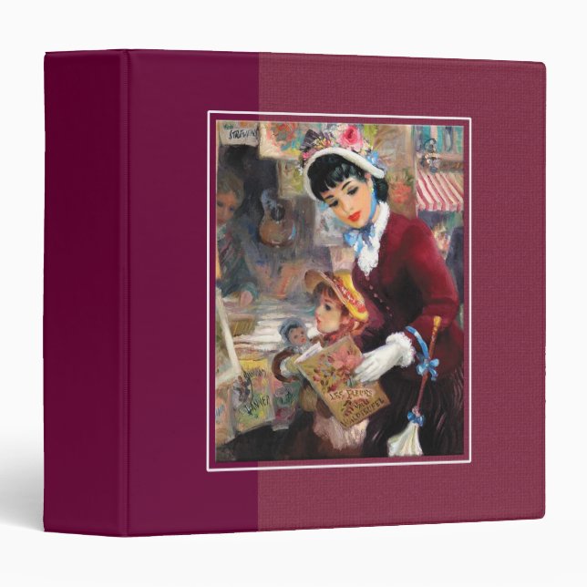 Mother and Daughter Painting Fine Art   Binder (Front/Spine)