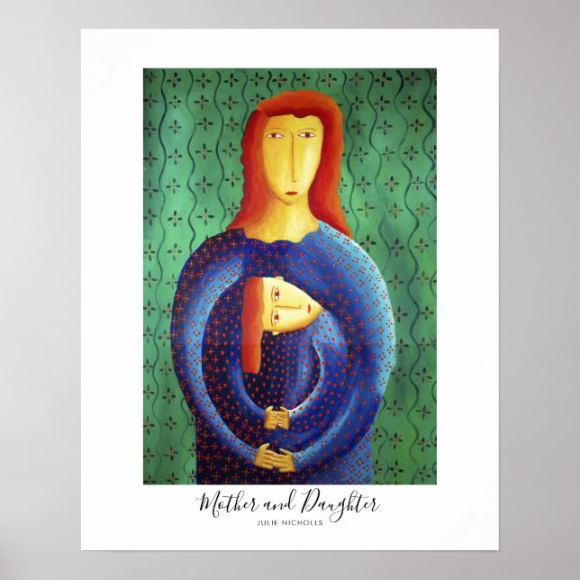 Mother and Daughter Painting Poster (Front)