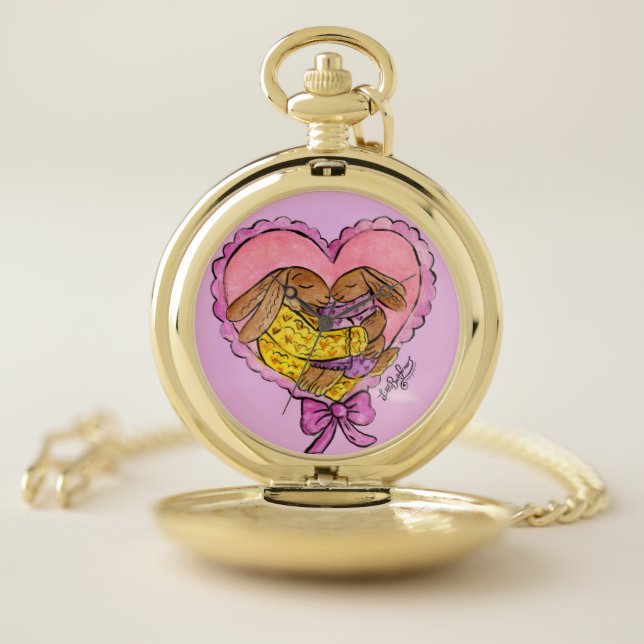 Mother and Daughter Pocket Watch (Inside)