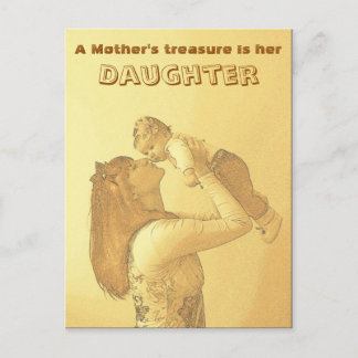 Mother and Daughter treasure postcard