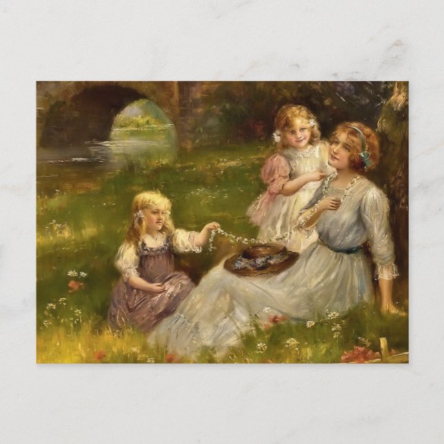 Mother and Daughters Postcard (Front)