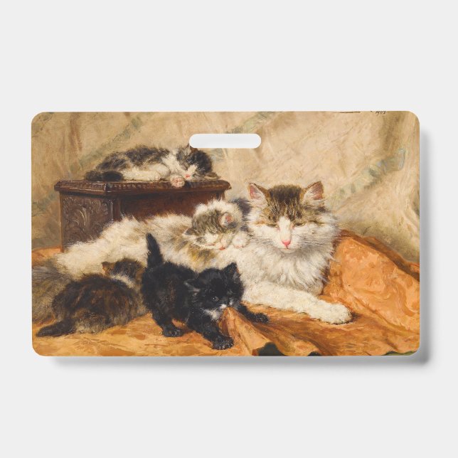 Mother and Her Kittens Badge (Front)