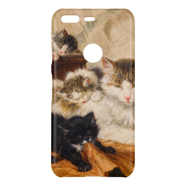 Mother and Her Kittens Uncommon Google Pixel Case (Back)