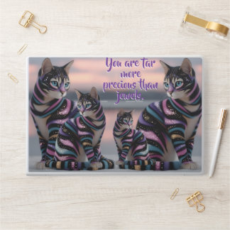 Mother and her little Cat & Quotes personalize HP Laptop Skin