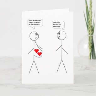 Mother and/or Father To Be (Twins) - Chocolate Card