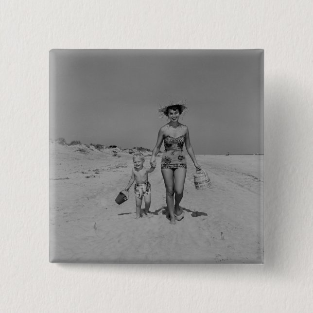 Mother and Son Button (Front)