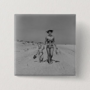 Mother and Son Button