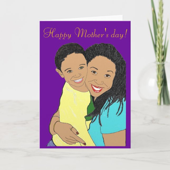 Mother and son card (Front)