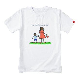 Mother and Son Custom Family Characters Art Shirt