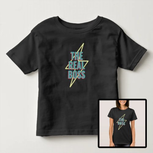 Mother and Son Daughter The Real Boss Toddler T_shirt