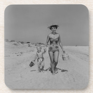 Mother and Son Drink Coaster