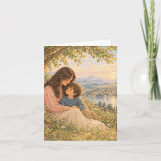 Mother and Son Forever | Vintage Meadow Greeting Card
