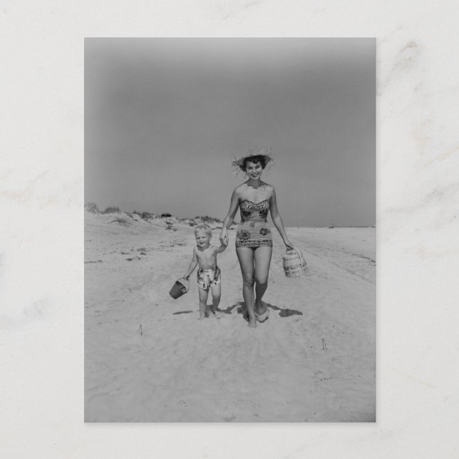 Mother and Son Postcard (Front)