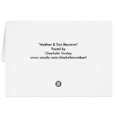 "Mother and Son Reunion" Rhodesian Ridgeback Card (Back Horizontal)