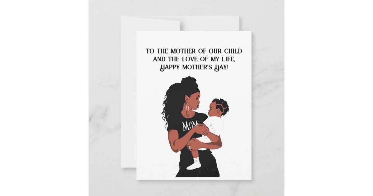 Mother And Wife Mothers Day Card Zazzle