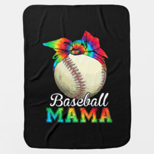 Mother Art Baseball Mama Birthday Baby Blanket