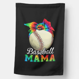 Mother Art Baseball Mama Birthday House Flag