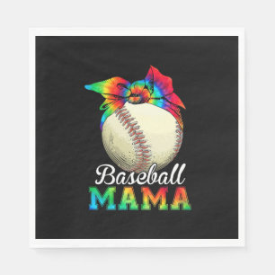 Mother Art Baseball Mama Birthday Napkins