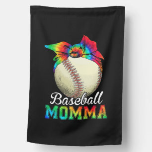 Mother Art Baseball Momma Birthday House Flag