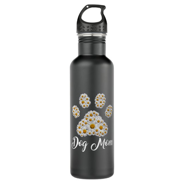 Mother Art Best Dog Mom Ever Birthday Stainless Steel Water Bottle (Front)