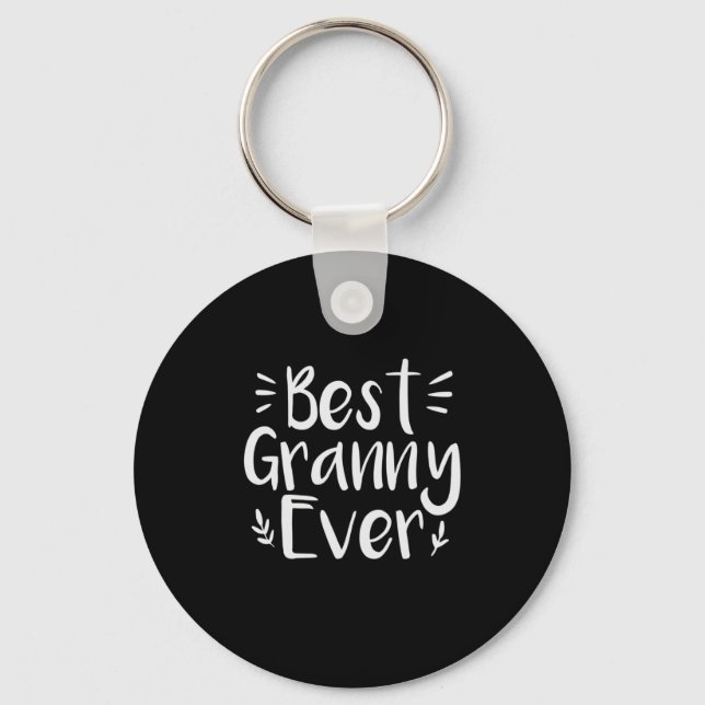 Mother Art Best Granny Ever Keychain (Front)