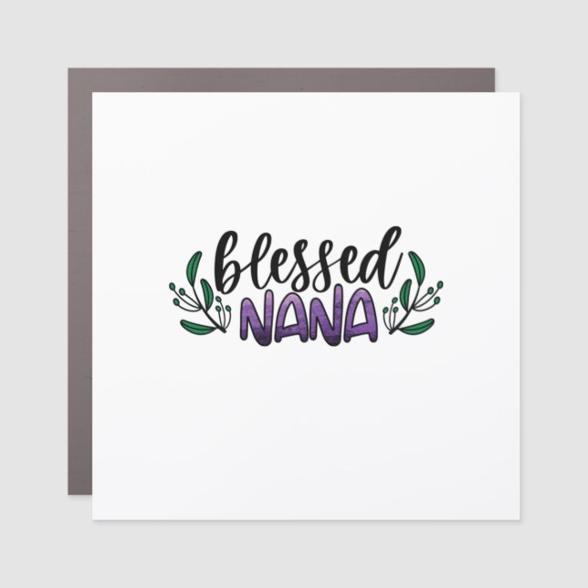 Mother Art Blessed Nana Car Magnet (Front)