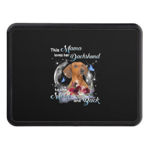 Mother Art Dachshund Mama Birthday Hitch Cover