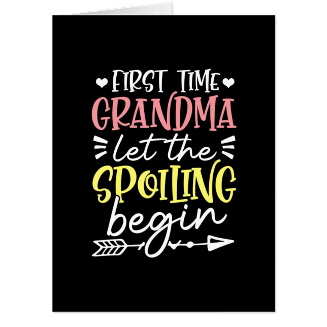 Mother Art First Time Grandma Birthday Card (Front)