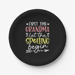 Mother Art First Time Grandma Birthday Paper Plates