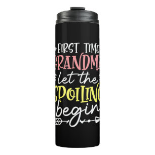Mother Art First Time Grandma Birthday Thermal Tumbler