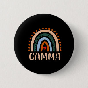 Mother Art   Gamma Rainbow Grandma Cute Birthday Button