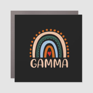 Mother Art   Gamma Rainbow Grandma Cute Birthday Car Magnet
