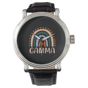 Mother Art Gamma Rainbow Grandma Cute Birthday Watch