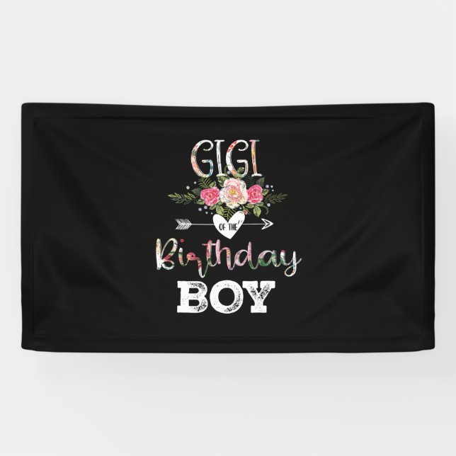 Mother Art | Gigi Of A Birthday Boy Birthday Banner (Horizontal)