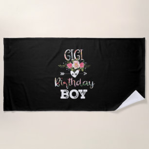 Mother Art Gigi Of A Birthday Boy Birthday Beach Towel