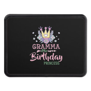 Mother Art Gramma Of The Birthday Princess Xmas Hitch Cover