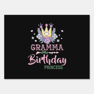 Mother Art   Gramma Of The Birthday Princess Xmas Sign