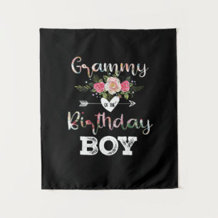 Mother Art   Grammy Of A Birthday Boy Birthday Tapestry