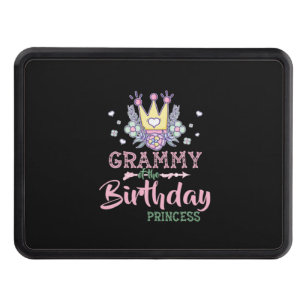Mother Art   Grammy Of The Birthday Princess Xmas Hitch Cover
