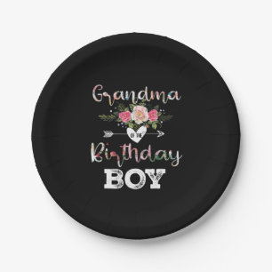 Mother Art Grandma Of A Birthday Boy Birthday Paper Plates