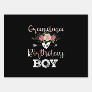 Mother Art   Grandma Of A Birthday Boy Birthday Sign