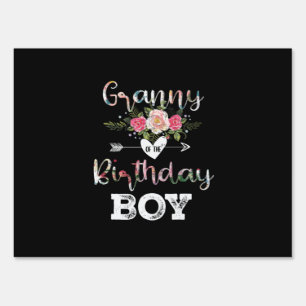 Mother Art   Granny Of A Birthday Boy Birthday Sign