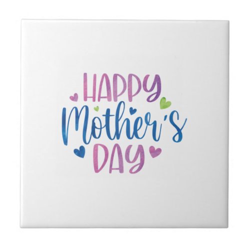 Mother Art Happy Mother Day Ceramic Tile