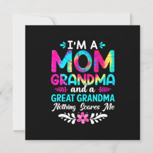 Mother Art I Am A Mom Great Grandma Birthday Invitation