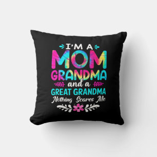 Mother Art I Am A Mom Great Grandma Birthday Throw Pillow