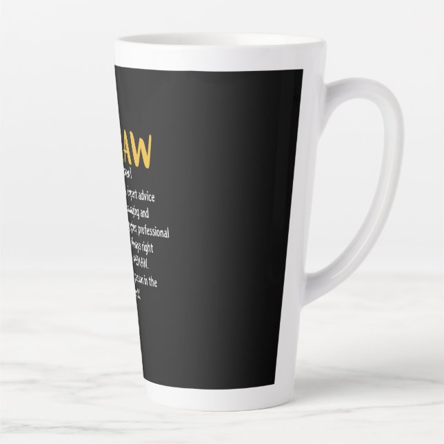 Mother Art Memaw Definition Latte Mug (Right)