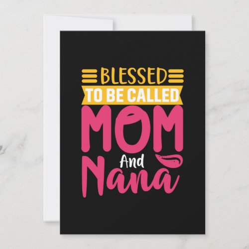 Mother Art Mom And Nana Holiday Card